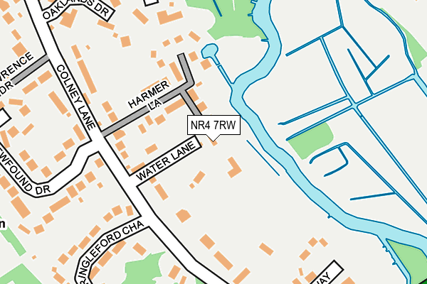 NR4 7RW map - OS OpenMap – Local (Ordnance Survey)