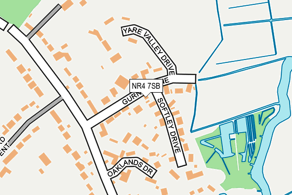NR4 7SB map - OS OpenMap – Local (Ordnance Survey)