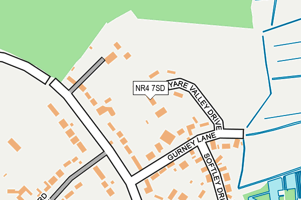 NR4 7SD map - OS OpenMap – Local (Ordnance Survey)