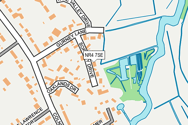 NR4 7SE map - OS OpenMap – Local (Ordnance Survey)