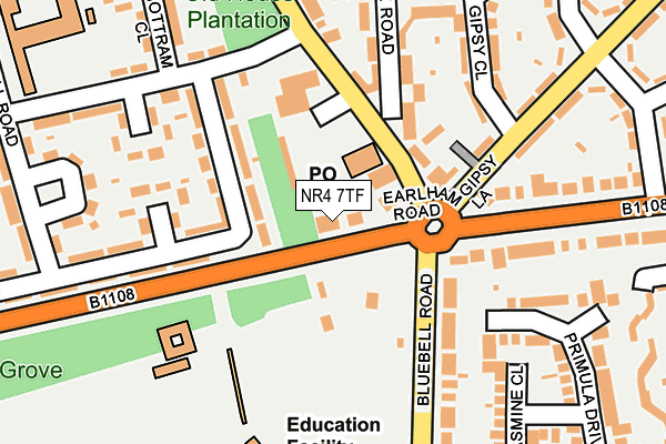 NR4 7TF map - OS OpenMap – Local (Ordnance Survey)
