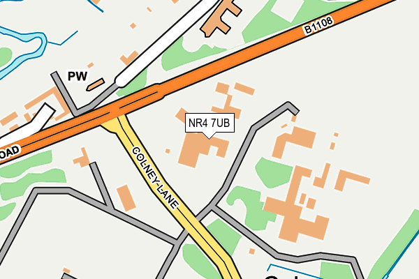 NR4 7UB map - OS OpenMap – Local (Ordnance Survey)