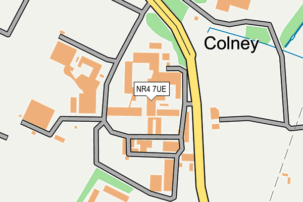 NR4 7UE map - OS OpenMap – Local (Ordnance Survey)