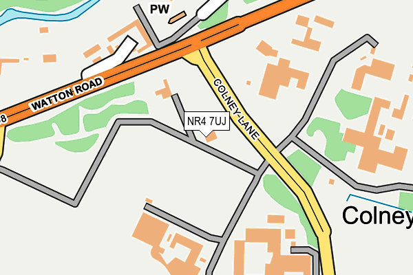 NR4 7UJ map - OS OpenMap – Local (Ordnance Survey)