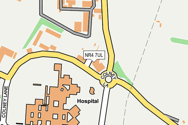 NR4 7UL map - OS OpenMap – Local (Ordnance Survey)