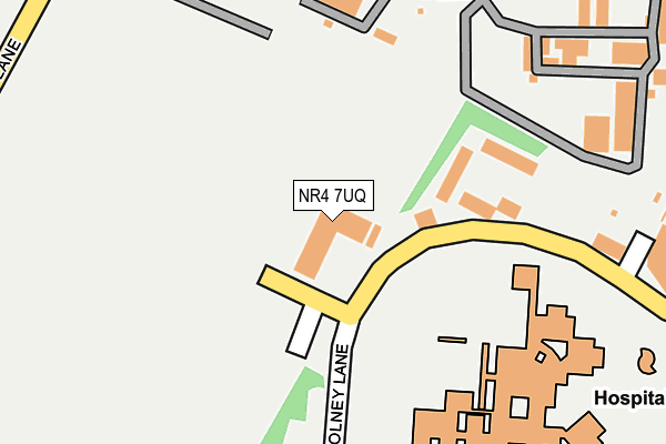 NR4 7UQ map - OS OpenMap – Local (Ordnance Survey)