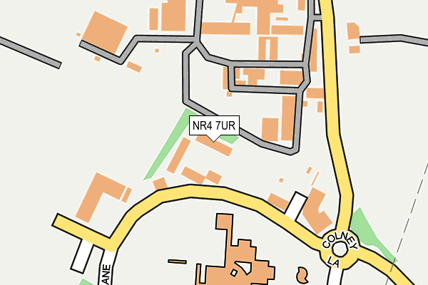 NR4 7UR map - OS OpenMap – Local (Ordnance Survey)