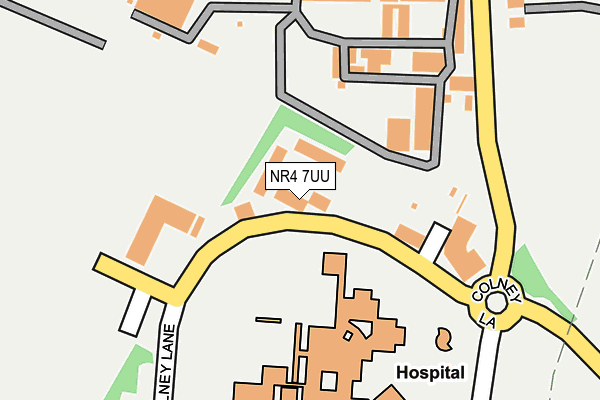 NR4 7UU map - OS OpenMap – Local (Ordnance Survey)