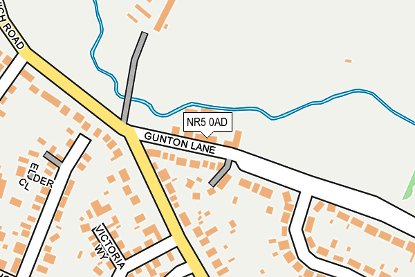 NR5 0AD map - OS OpenMap – Local (Ordnance Survey)