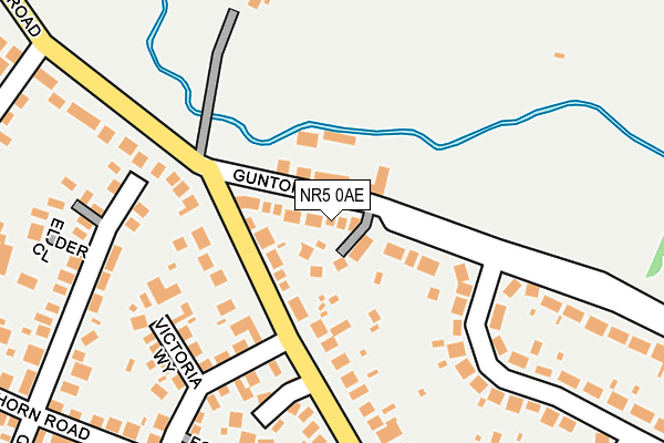 NR5 0AE map - OS OpenMap – Local (Ordnance Survey)