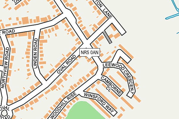 NR5 0AN map - OS OpenMap – Local (Ordnance Survey)