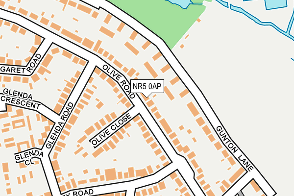 NR5 0AP map - OS OpenMap – Local (Ordnance Survey)