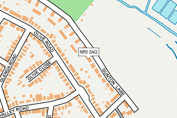 NR5 0AQ map - OS OpenMap – Local (Ordnance Survey)