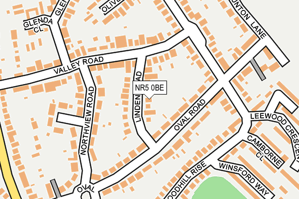 NR5 0BE map - OS OpenMap – Local (Ordnance Survey)
