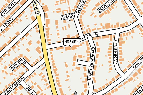 NR5 0BH map - OS OpenMap – Local (Ordnance Survey)