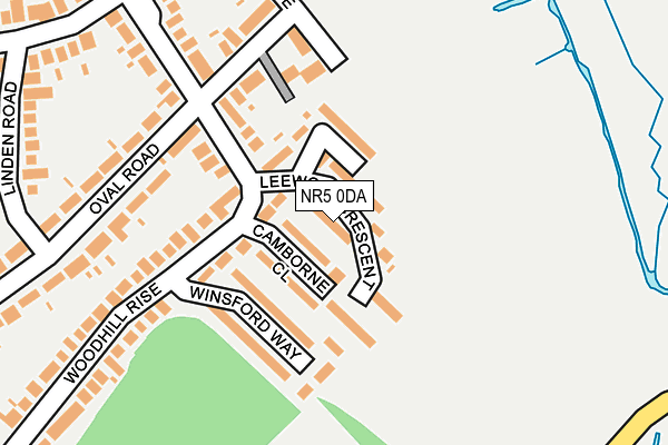NR5 0DA map - OS OpenMap – Local (Ordnance Survey)