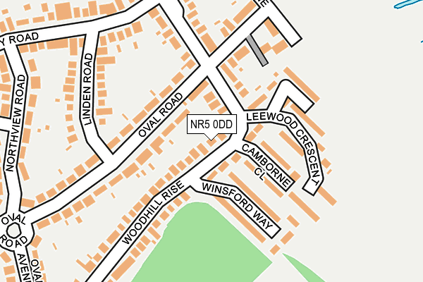 NR5 0DD map - OS OpenMap – Local (Ordnance Survey)