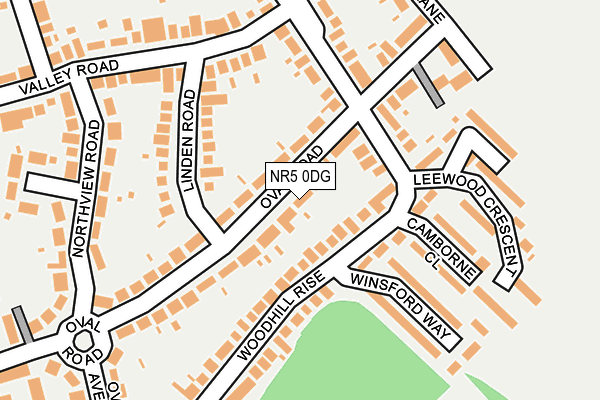 NR5 0DG map - OS OpenMap – Local (Ordnance Survey)