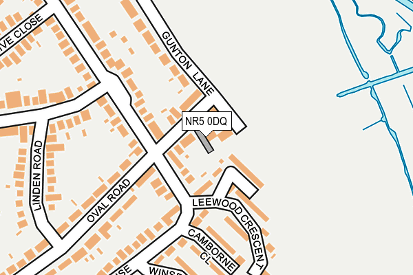NR5 0DQ map - OS OpenMap – Local (Ordnance Survey)