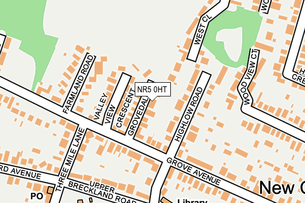 NR5 0HT map - OS OpenMap – Local (Ordnance Survey)