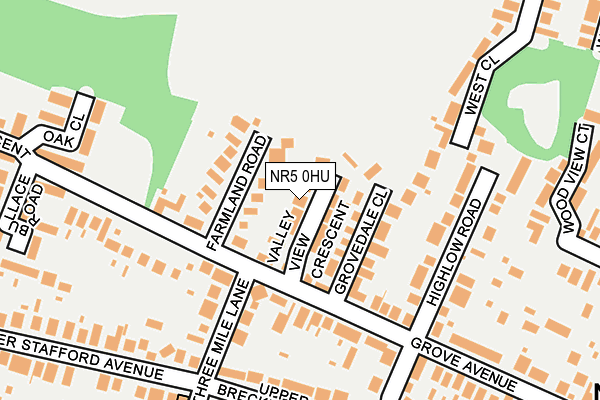 NR5 0HU map - OS OpenMap – Local (Ordnance Survey)