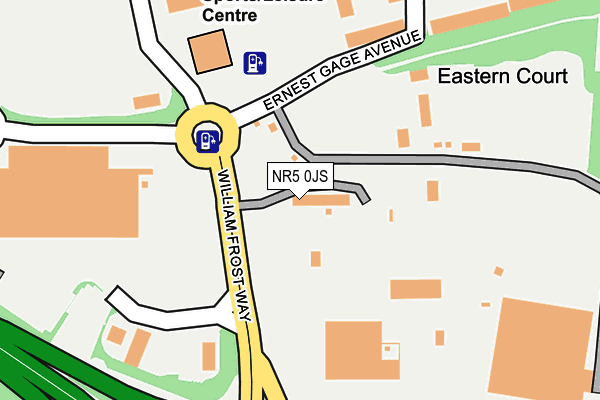 NR5 0JS map - OS OpenMap – Local (Ordnance Survey)