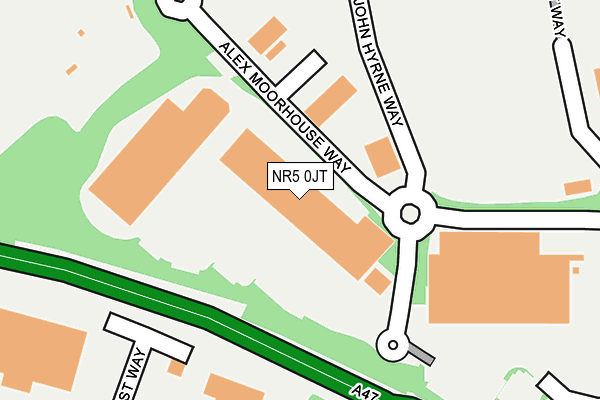 NR5 0JT map - OS OpenMap – Local (Ordnance Survey)