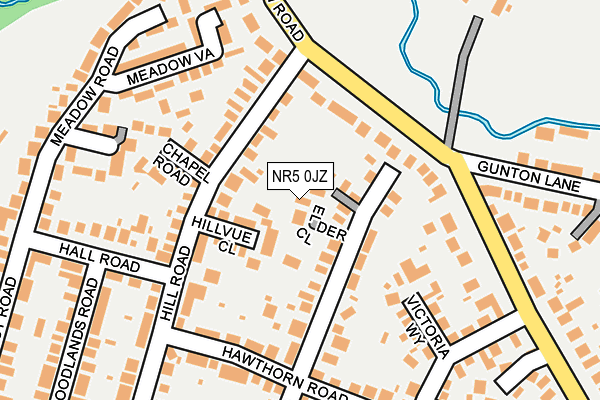 NR5 0JZ map - OS OpenMap – Local (Ordnance Survey)