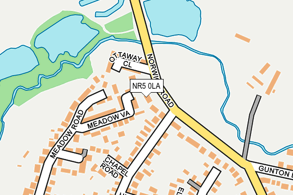 NR5 0LA map - OS OpenMap – Local (Ordnance Survey)