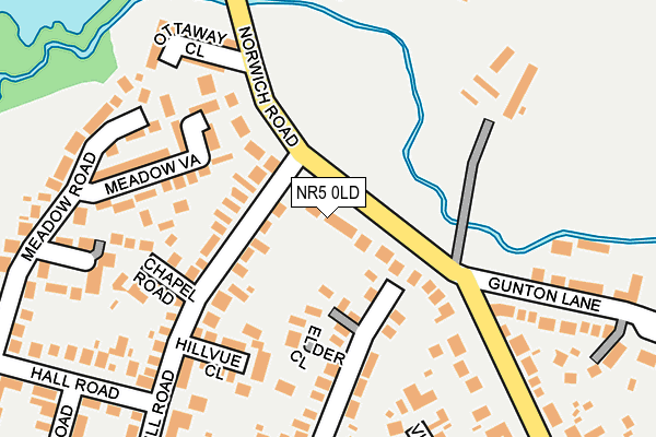 NR5 0LD map - OS OpenMap – Local (Ordnance Survey)