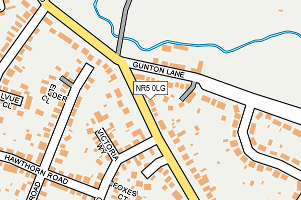 NR5 0LG map - OS OpenMap – Local (Ordnance Survey)
