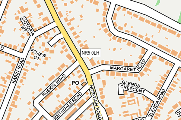 NR5 0LH map - OS OpenMap – Local (Ordnance Survey)