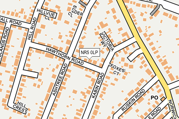 NR5 0LP map - OS OpenMap – Local (Ordnance Survey)