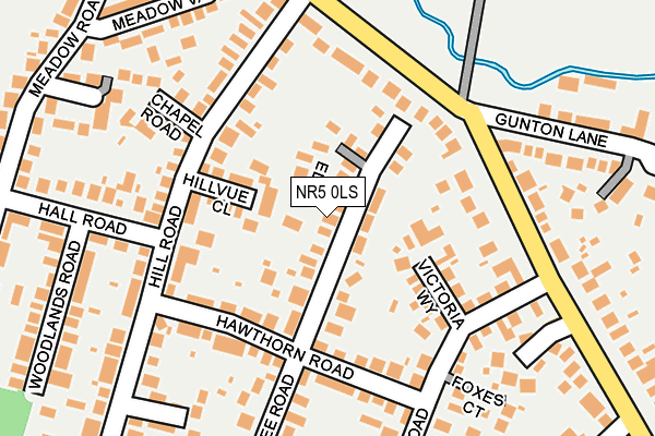 NR5 0LS map - OS OpenMap – Local (Ordnance Survey)