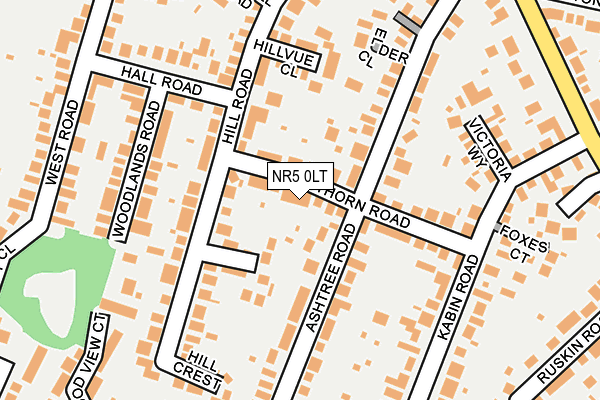 NR5 0LT map - OS OpenMap – Local (Ordnance Survey)