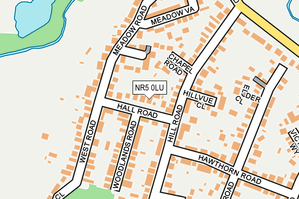 NR5 0LU map - OS OpenMap – Local (Ordnance Survey)