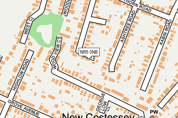 NR5 0NB map - OS OpenMap – Local (Ordnance Survey)