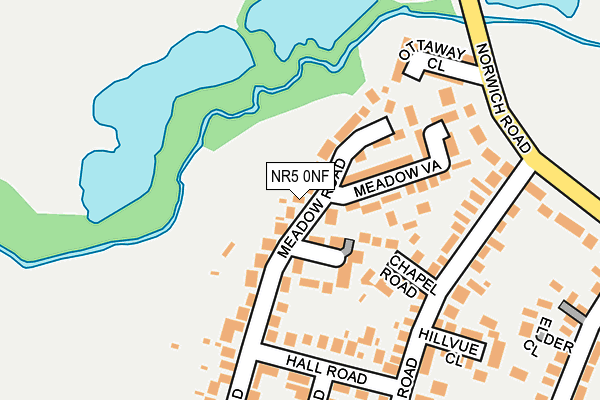 NR5 0NF map - OS OpenMap – Local (Ordnance Survey)