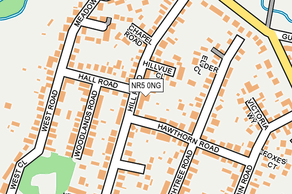 NR5 0NG map - OS OpenMap – Local (Ordnance Survey)