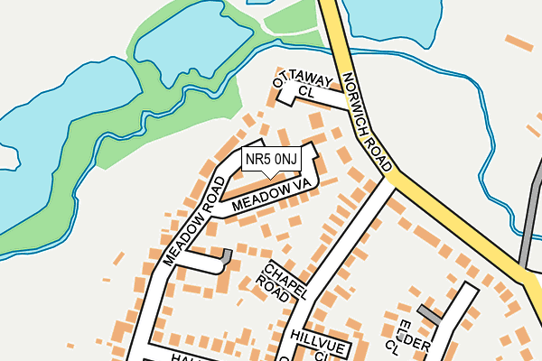 NR5 0NJ map - OS OpenMap – Local (Ordnance Survey)
