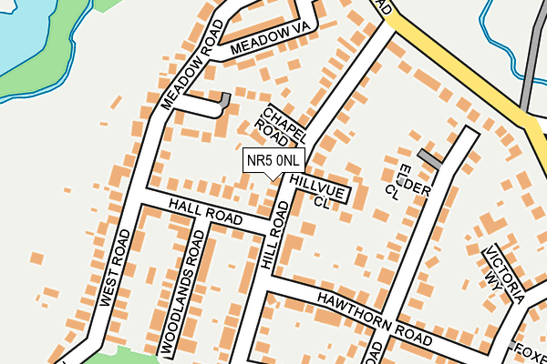 NR5 0NL map - OS OpenMap – Local (Ordnance Survey)
