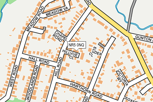 NR5 0NQ map - OS OpenMap – Local (Ordnance Survey)