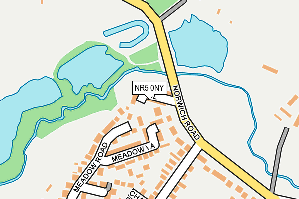 NR5 0NY map - OS OpenMap – Local (Ordnance Survey)