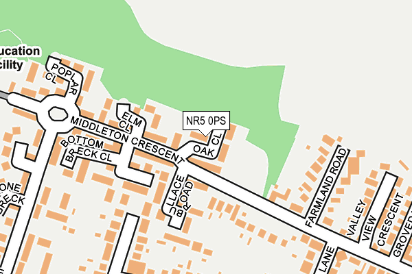 NR5 0PS map - OS OpenMap – Local (Ordnance Survey)