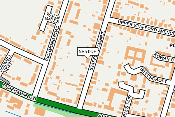 NR5 0QF map - OS OpenMap – Local (Ordnance Survey)