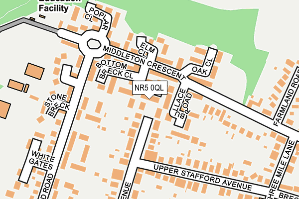 NR5 0QL map - OS OpenMap – Local (Ordnance Survey)