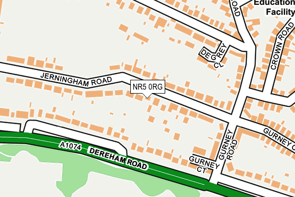 NR5 0RG map - OS OpenMap – Local (Ordnance Survey)