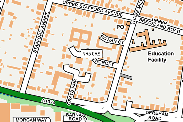 NR5 0RS map - OS OpenMap – Local (Ordnance Survey)