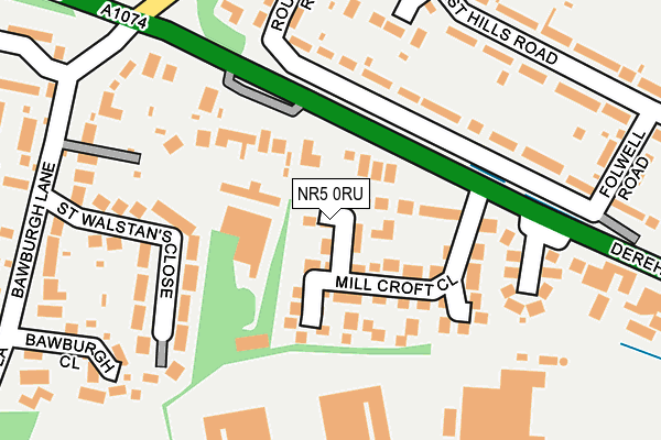 NR5 0RU map - OS OpenMap – Local (Ordnance Survey)