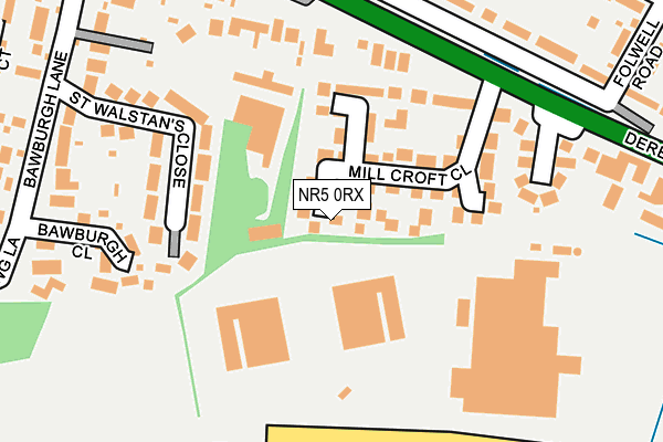NR5 0RX map - OS OpenMap – Local (Ordnance Survey)